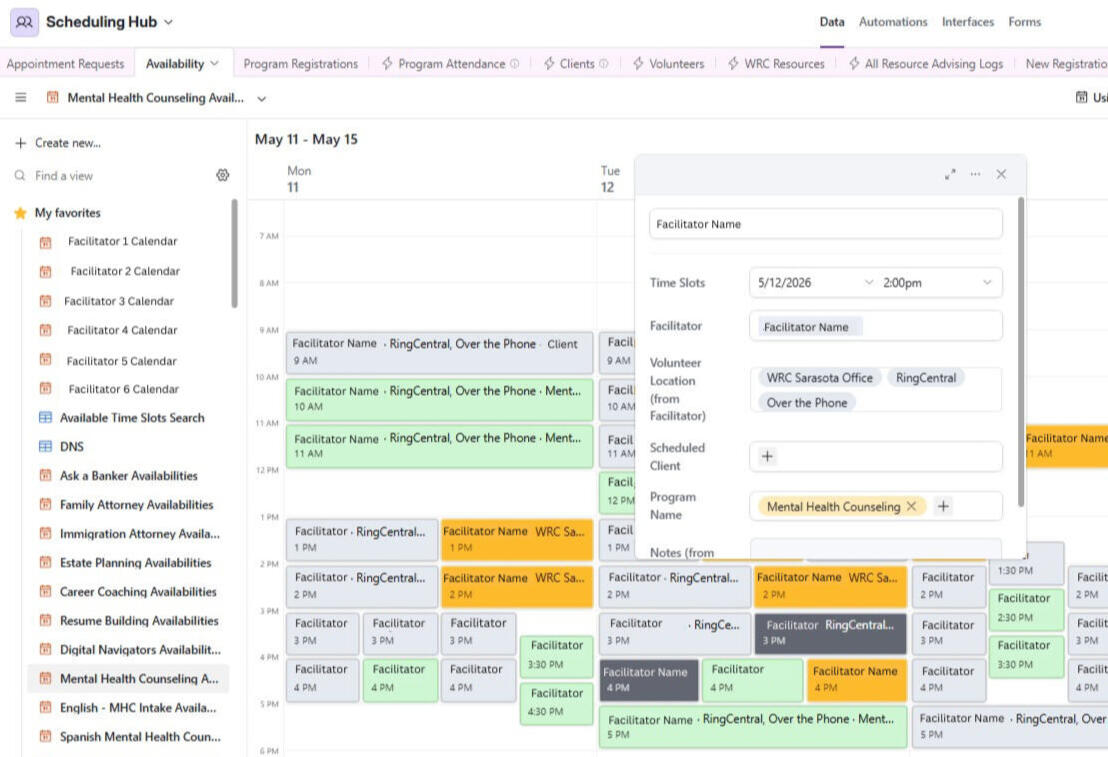 Multi-Program Scheduling Infrastructure